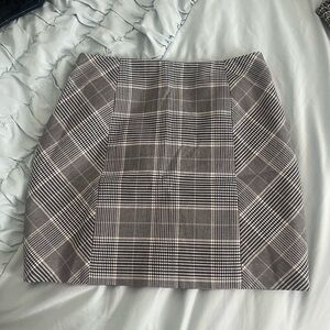 H&M Plaid a-line skirt